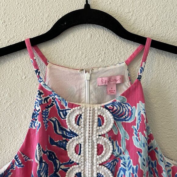 Lilly Pulitzer Women's Top 6 Annabelle Top Capri Pink Samba Sleeveless Preppy - Picture 3 of 15